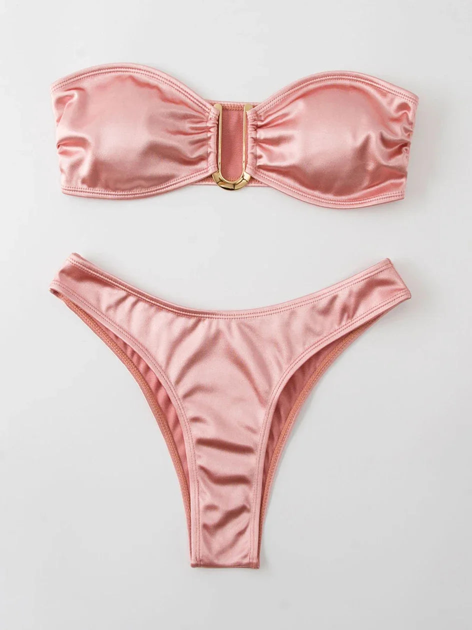 Mara Bandeau & Thong Bikini Set