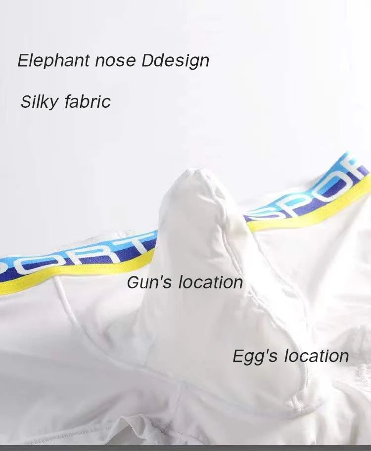 Underwear Sexy for boy for men boxers Elephant nose Underpants Male Panties Breathbale Summer ice silk U Convex Pouch sexi gay