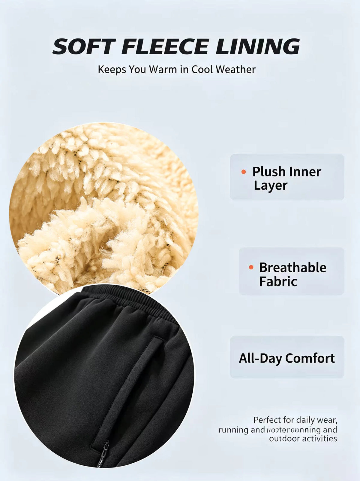 Winter Male Loose Jogging Pants Men's Clothing Velvet Thickened Man Warm Casual Fleece Lined Cold Weather Sports Thermal Clothes