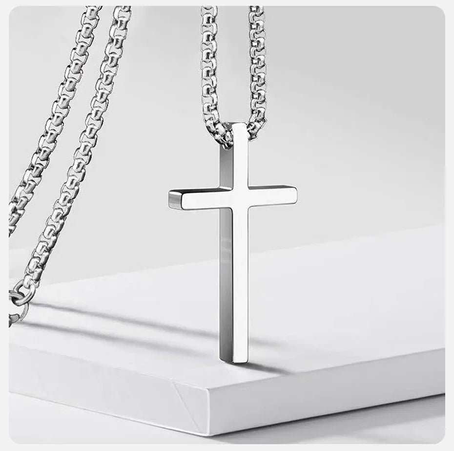 Vnox Men's Cross Necklace for Men