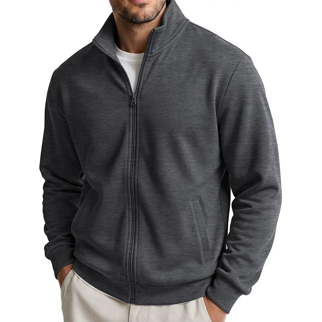 Men's Mandarin Collar Jumper