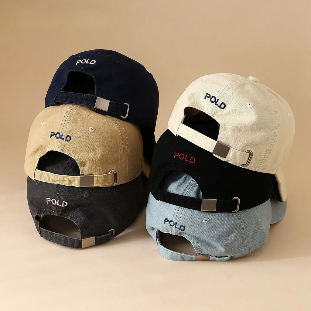 Unisex Letter Embroidery Hip‑Hop Baseball Cap Adjustable Casual Outdoor Sunscreen Hat Men Women Daily Streetwear Caps