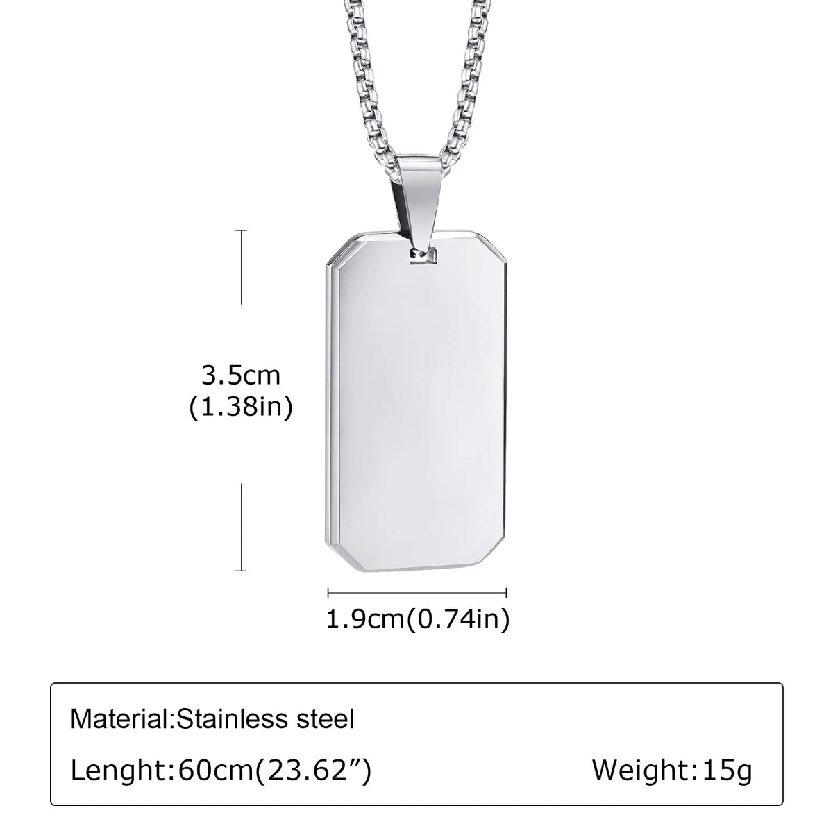 Men's Geometric Pendant Necklace