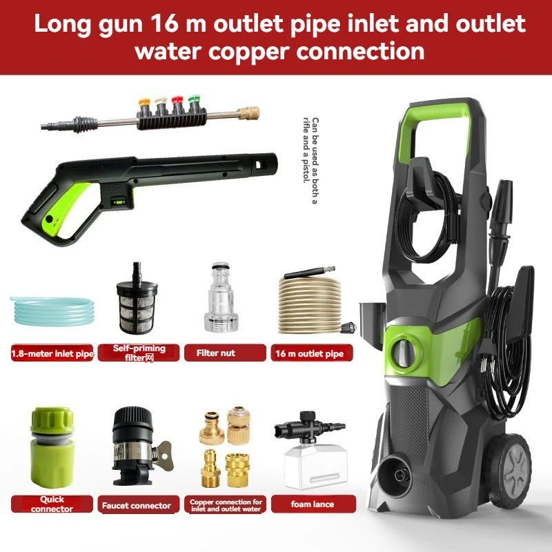 High Pressure Car Washer 2400W 220V 50Hz For Vehicle Home Yard Wall Cleaning Machine