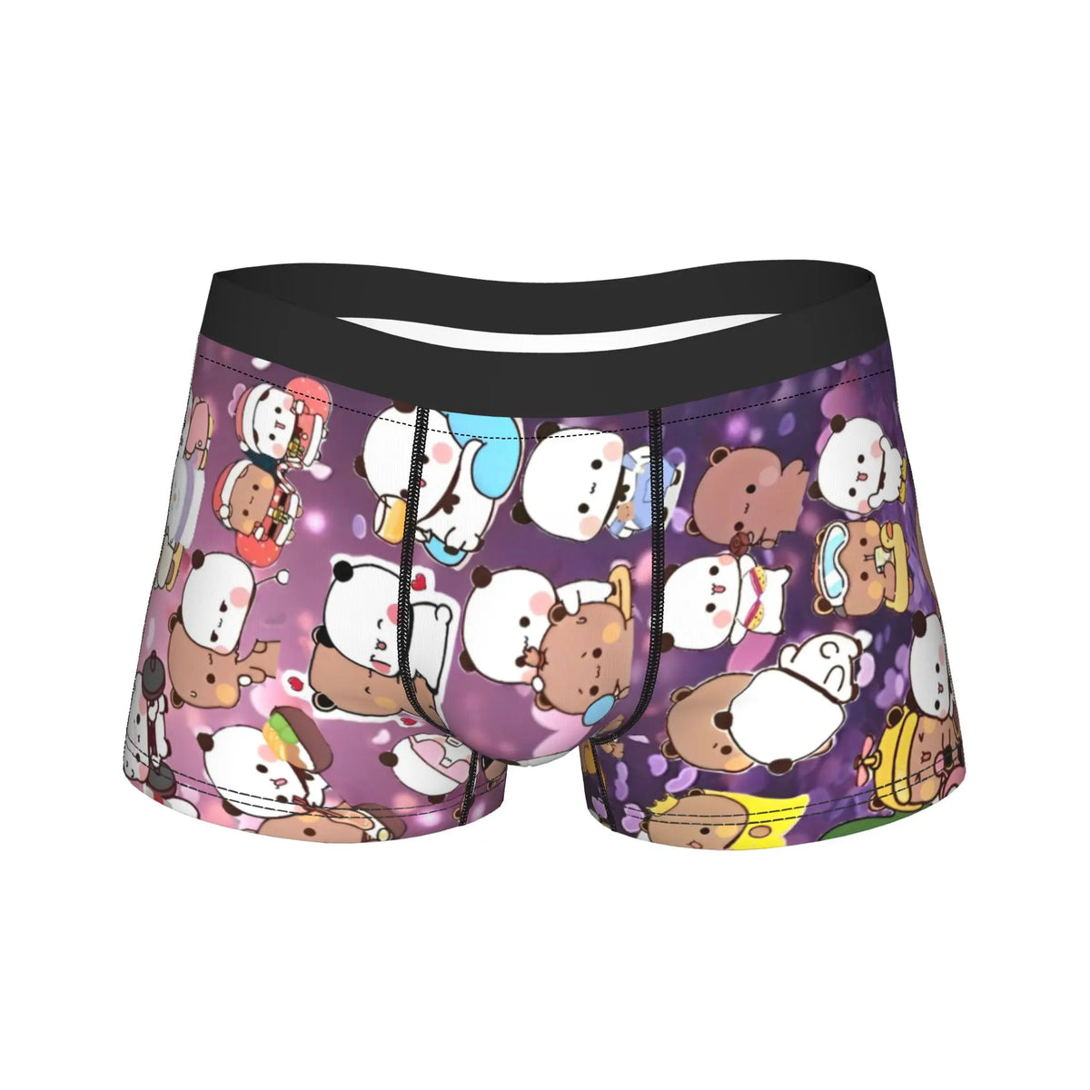Good Night Bubu Dudu Men's Underwear  Boxer Briefs Shorts Panties Humor Breathable Underpants for Male M-XXL