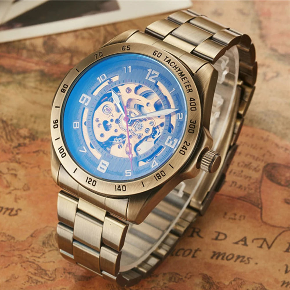 Men's Luxury Mechanical Leather Watch