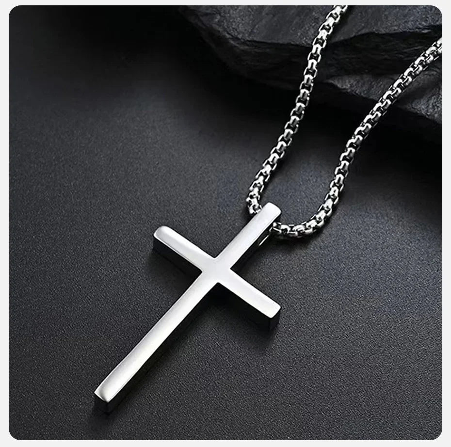 Vnox Men's Cross Necklace for Men