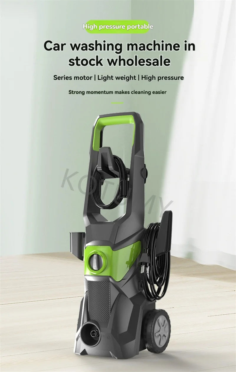 High Pressure Car Washer 2400W 220V 50Hz For Vehicle Home Yard Wall Cleaning Machine