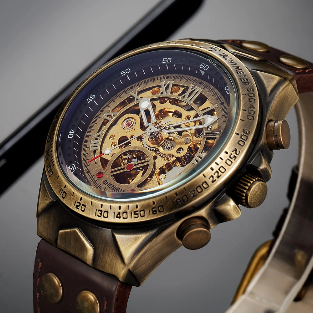 Men's Luxury Mechanical Leather Watch