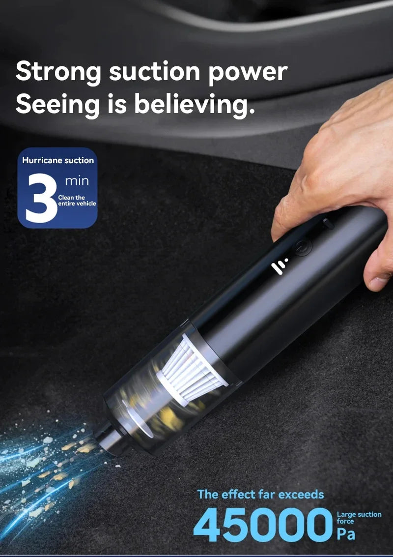 Vacuum Cleaner  Cleaner Cleaning Powerful Suction Handheld Car Vacuum Cleaner Rechargeable for Car and Home Auto Car Vacuum 2026