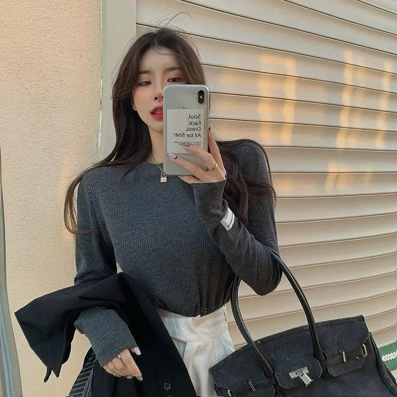 Clothing T Shirt Woman Beige Korean Fashion Streetwear Clothes Top Cute Women's Tshirt High Quality Aesthetic Hot Pullover