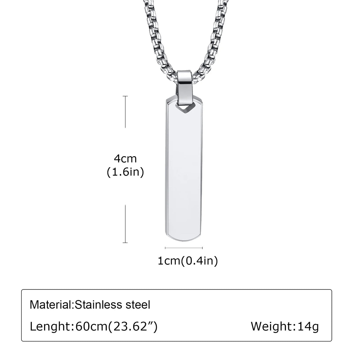 Men's Geometric Pendant Necklace