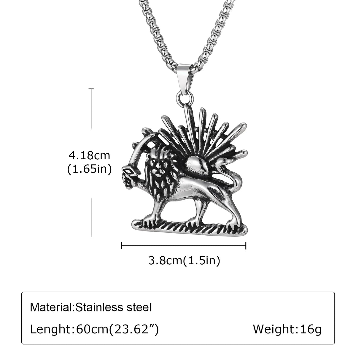 Men's Geometric Pendant Necklace
