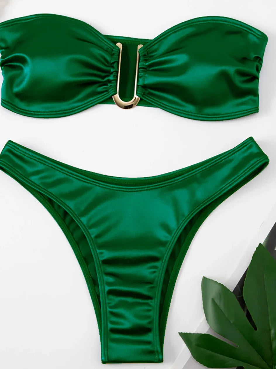 Mara Bandeau & Thong Bikini Set