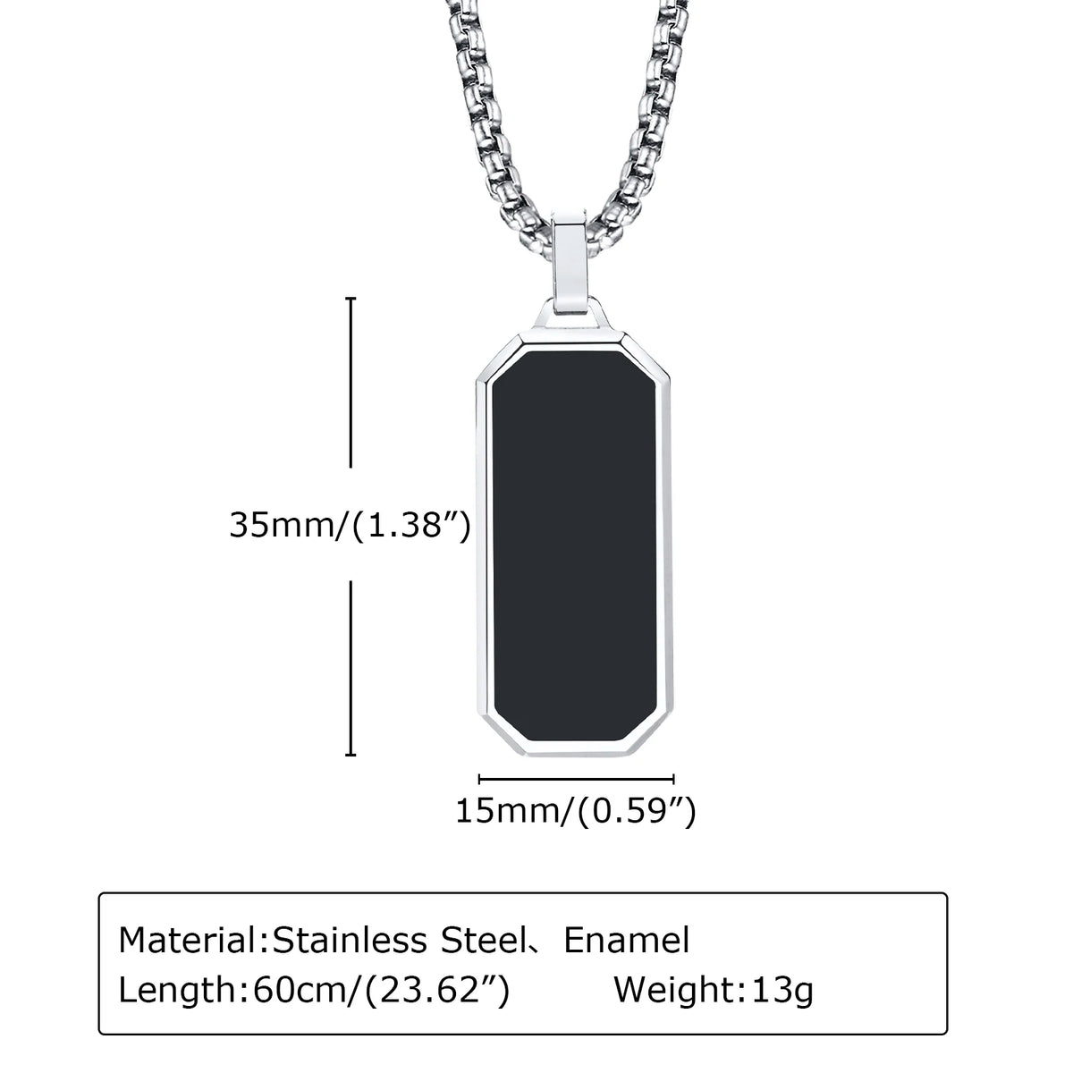 Men's Geometric Pendant Necklace