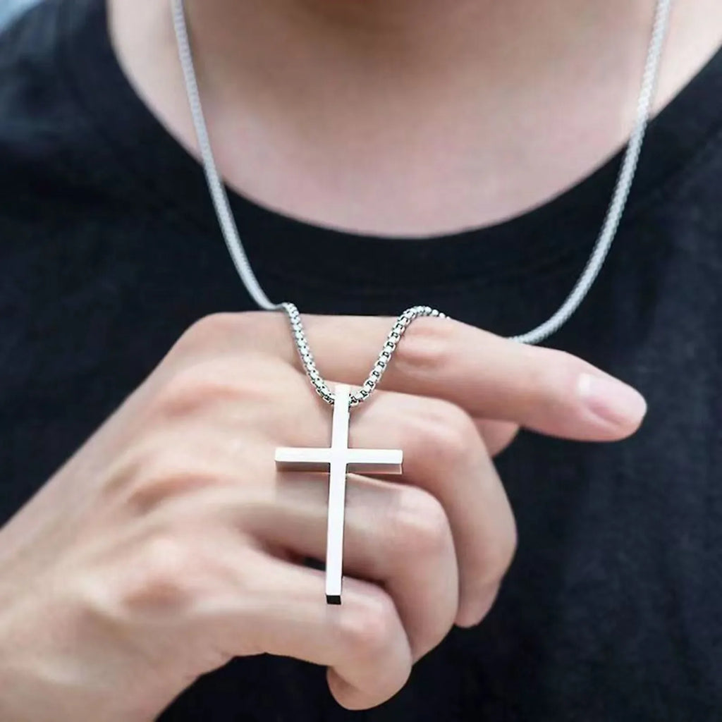 Vnox Men's Cross Necklace for Men