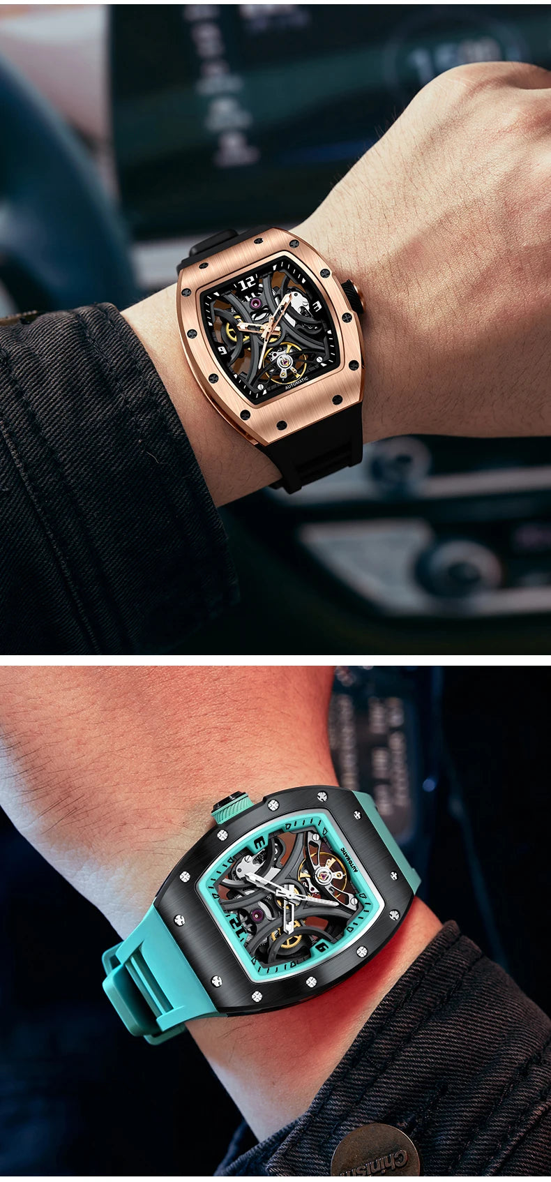 Wristwatch Top Brand Luxury Sports Men Wristwatch Waterproof Automatic Mechanical Watches Relogio Masculino