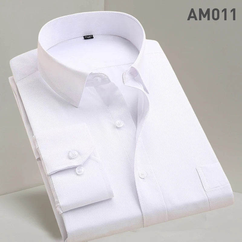 Men's Dress Shirt Designer Fashion Casual Long Sleeve Male Business Formal Shirt Slim Fit Camisa Social Masculina Clothing