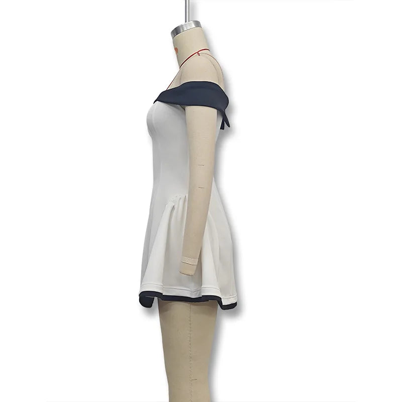 Women's Strapless Ruffle Mini Dress