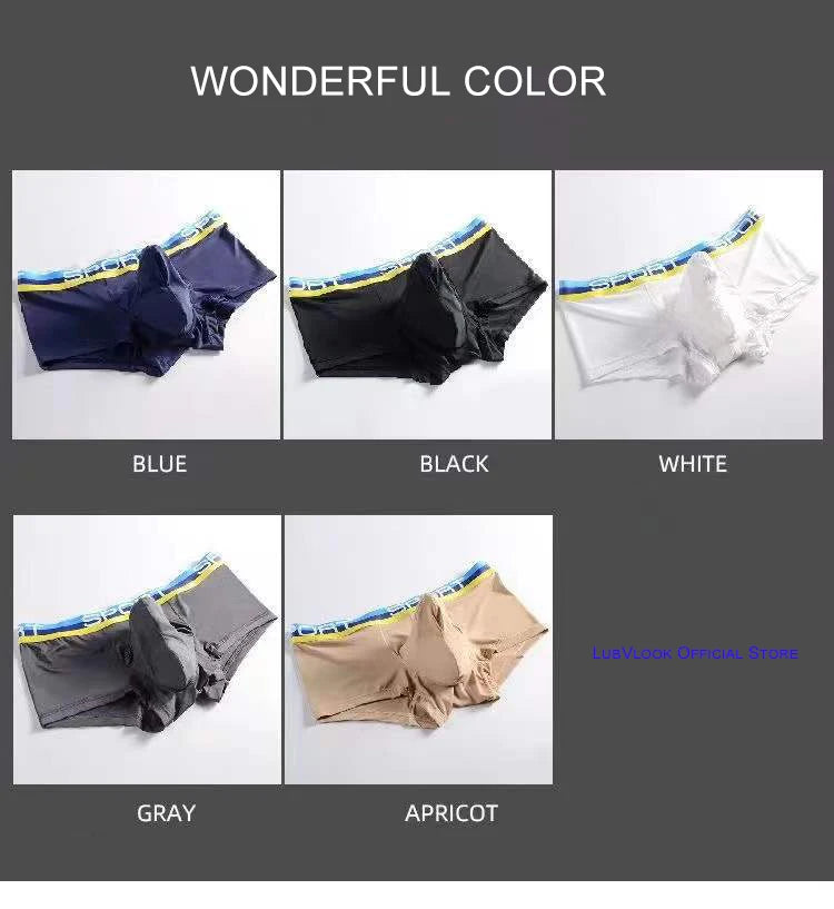 Underwear Sexy for boy for men boxers Elephant nose Underpants Male Panties Breathbale Summer ice silk U Convex Pouch sexi gay