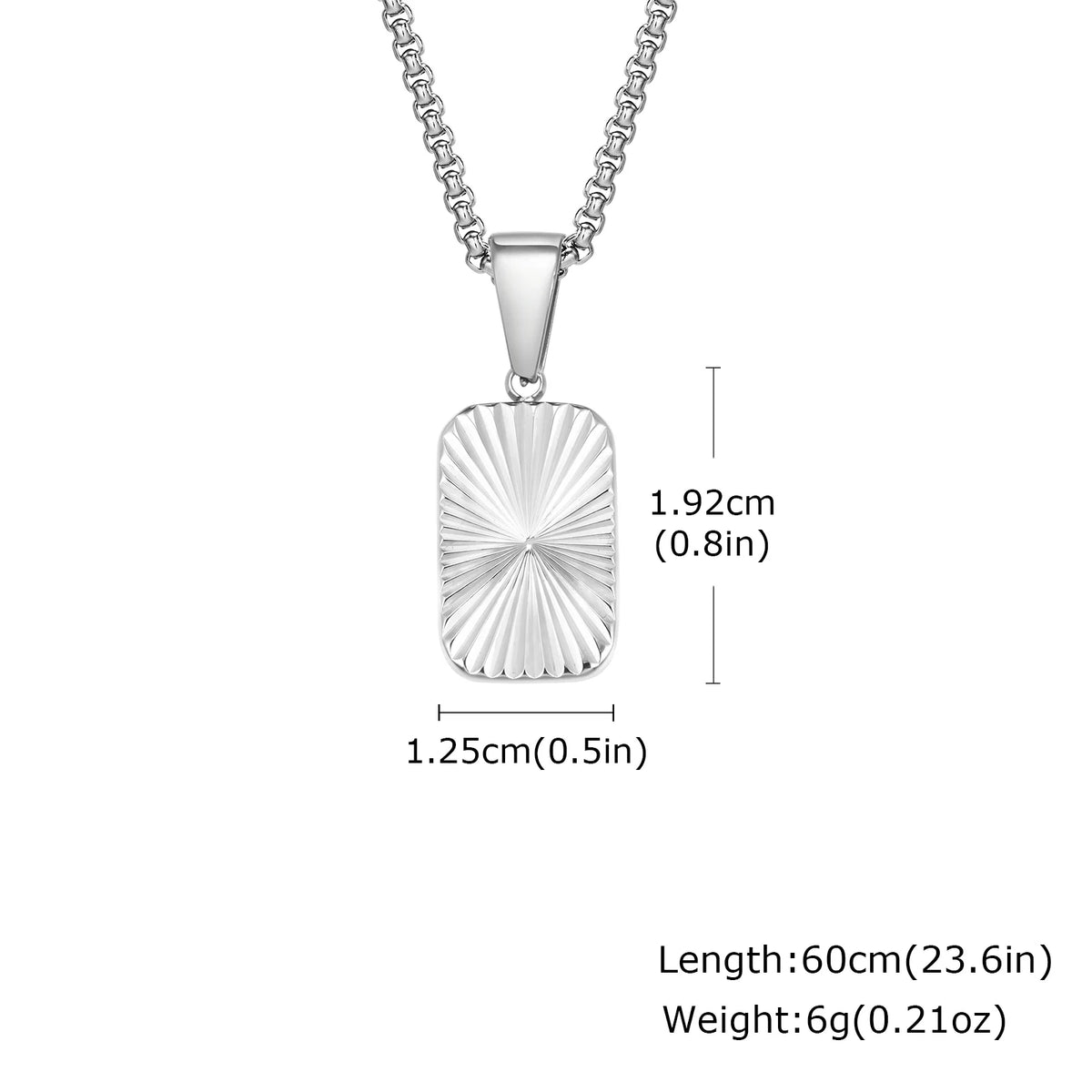 Men's Geometric Pendant Necklace