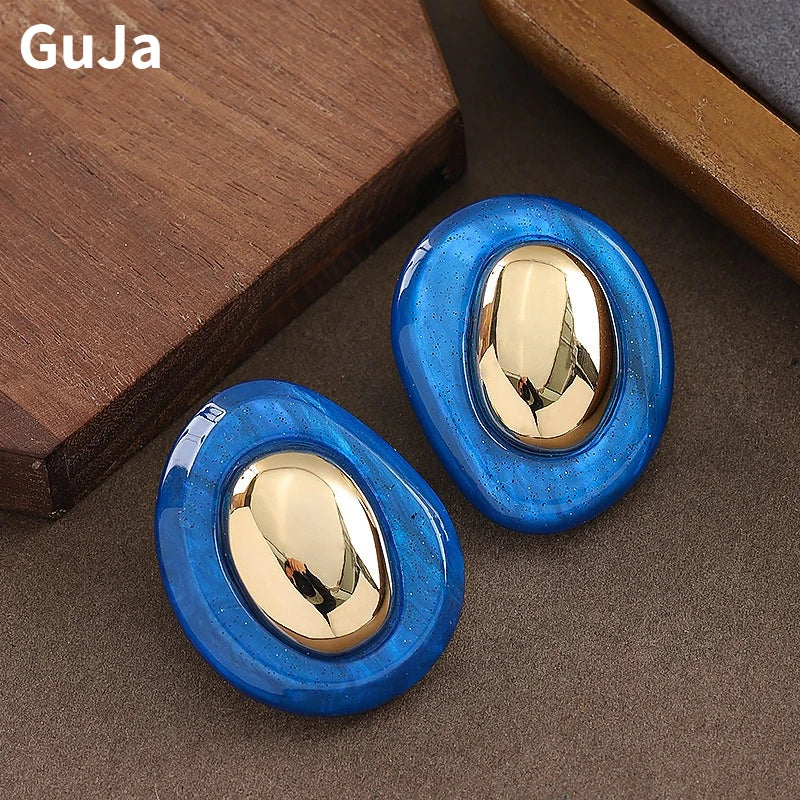 Fashion Jewelry Delicate Simply Design Irregular geometric Resin Earrings For Women Female Gifts 2026 Trend New Accessories