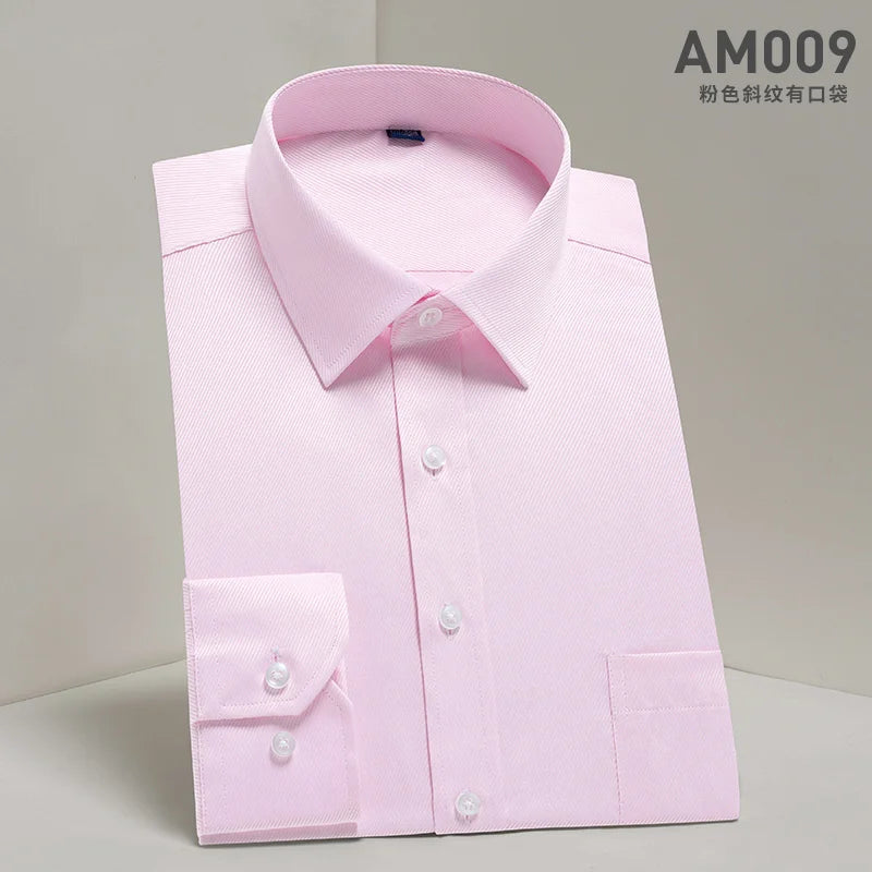 Men's Dress Shirt Designer Fashion Casual Long Sleeve Male Business Formal Shirt Slim Fit Camisa Social Masculina Clothing